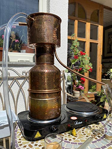 ᐅ Copper Garden Destille Leonardo 2 Liter I Legale Kupfer Kleindestille für  ätherische Öle, Hydrolate, Düfte, destilliertes Wasser Angebot im  Kupfertopf Shop - Jetzt günstig kaufen!